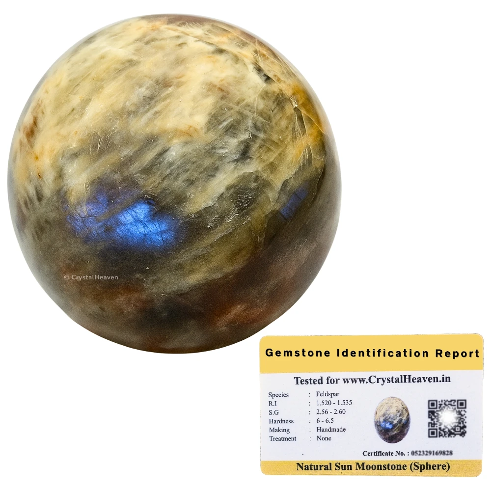 Sun Moonstone Sphere (2 Inch)