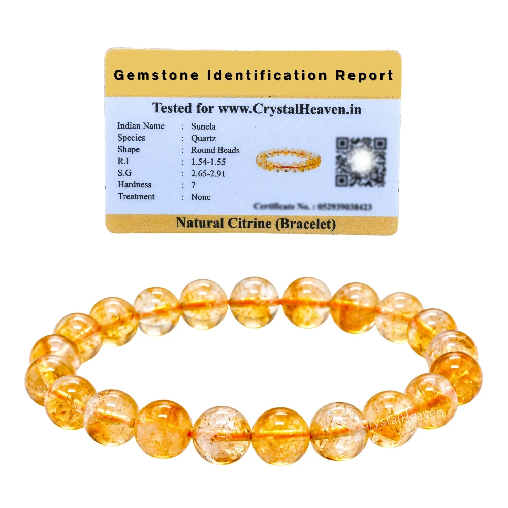 Premium Citrine Bracelet (Elastic)