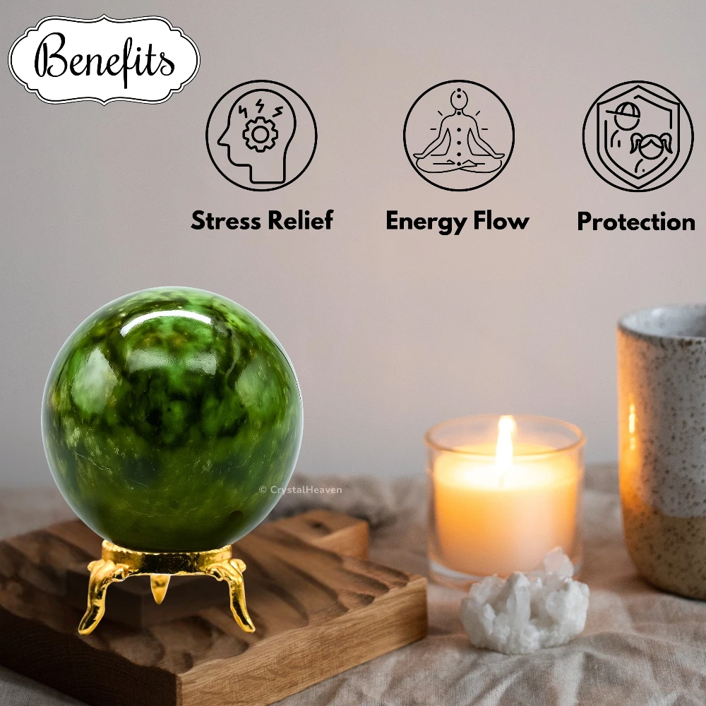 Green Jade Sphere (1.5 Inch)