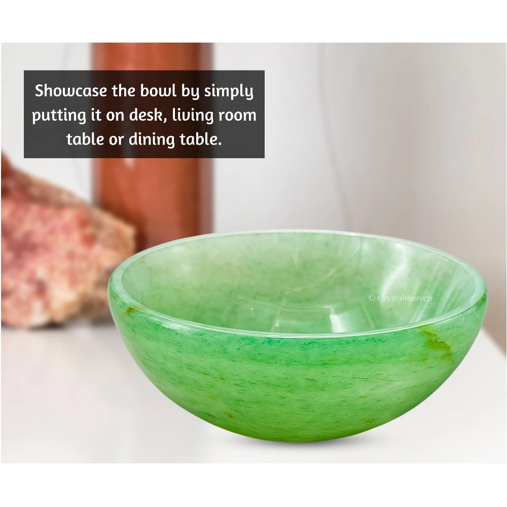 Green Aventurine Crystal Bowl - 3 Inch