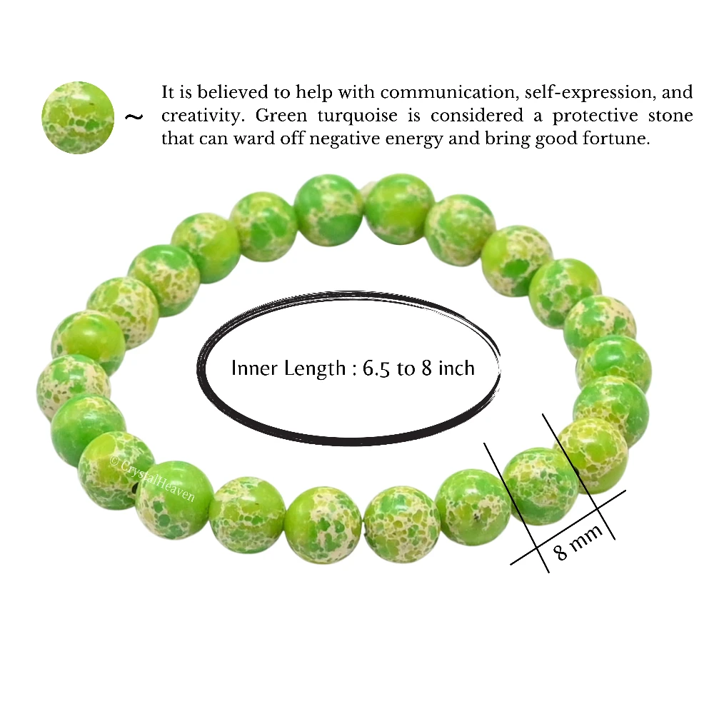 Green Turquoise Bracelet (Elastic)