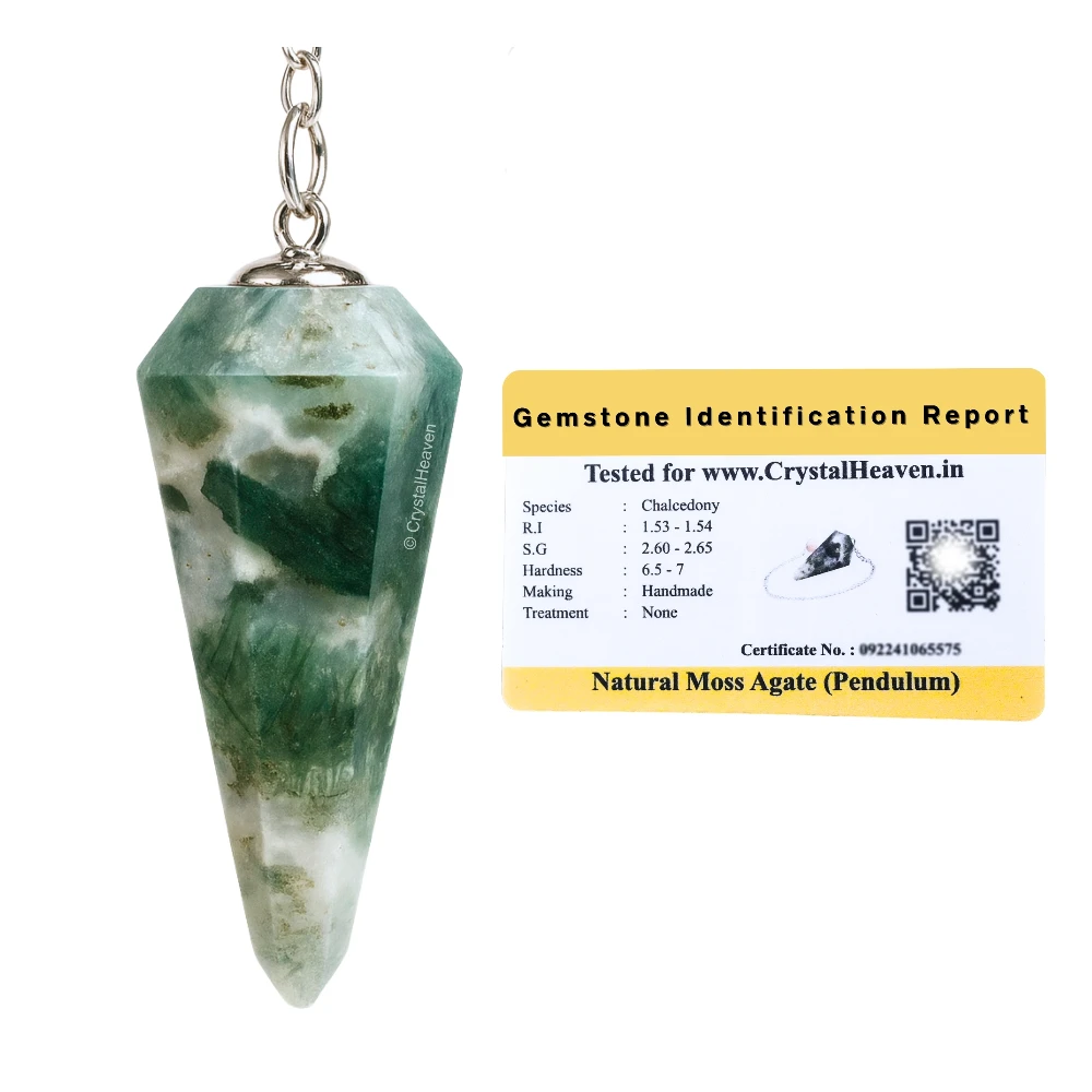 Moss Agate Pendulum
