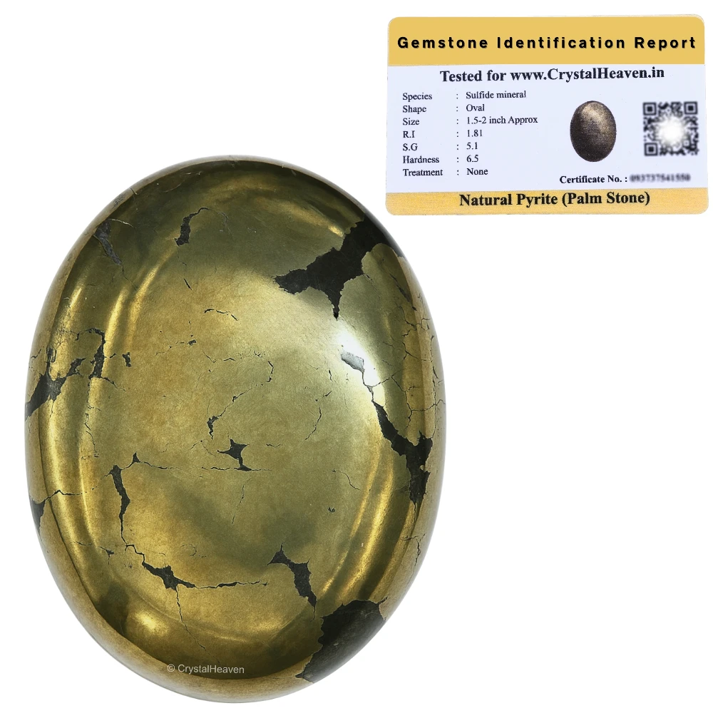 Pyrite Palm Stone