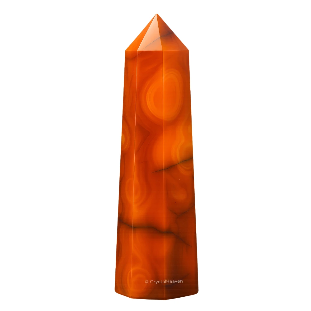 Carnelian Crystal Tower (3" to 4" inch)