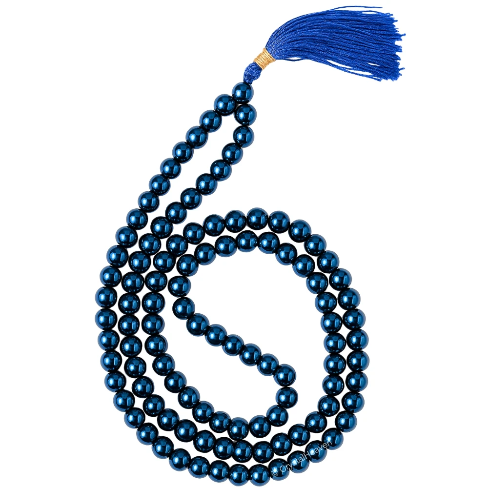 Blue Hematite Mala