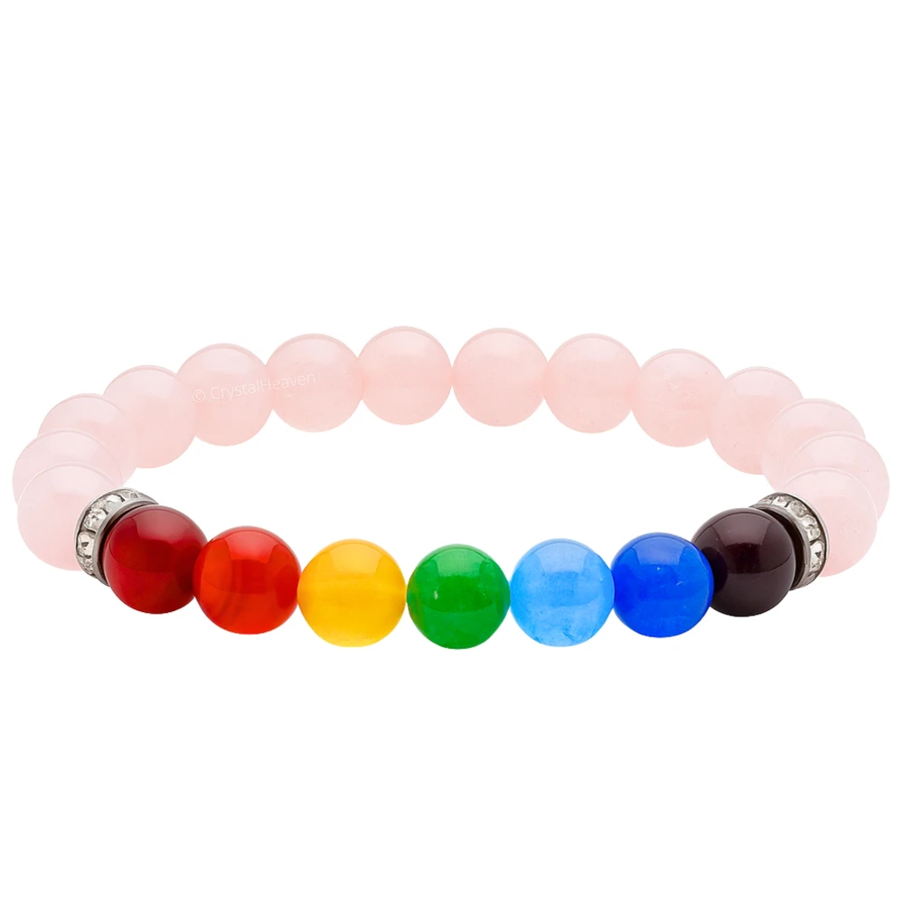 Rose Quartz Chakra Bracelet (Elastic)