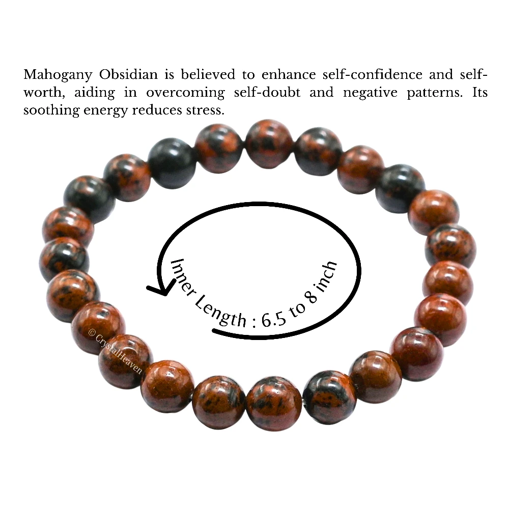Mahogany Obsidian Bracelet (Elastic)