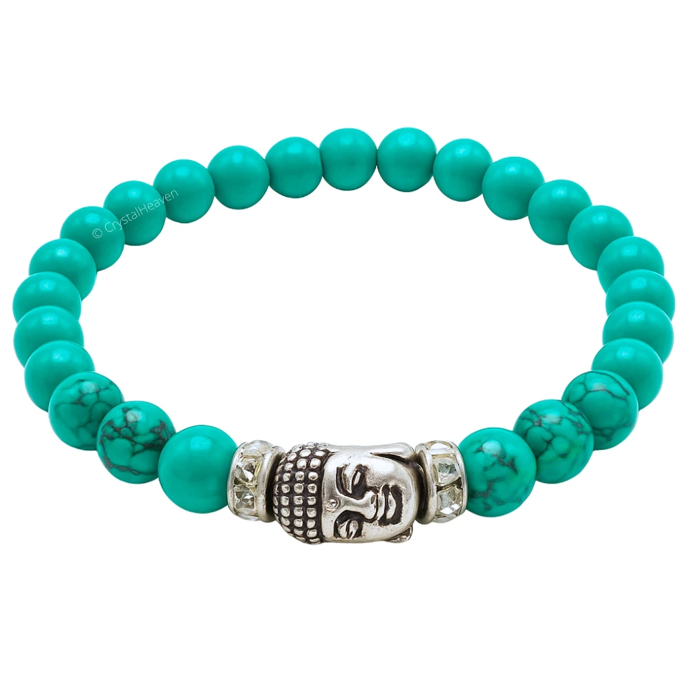 Turquoise with Buddha Bracelet (Elastic)