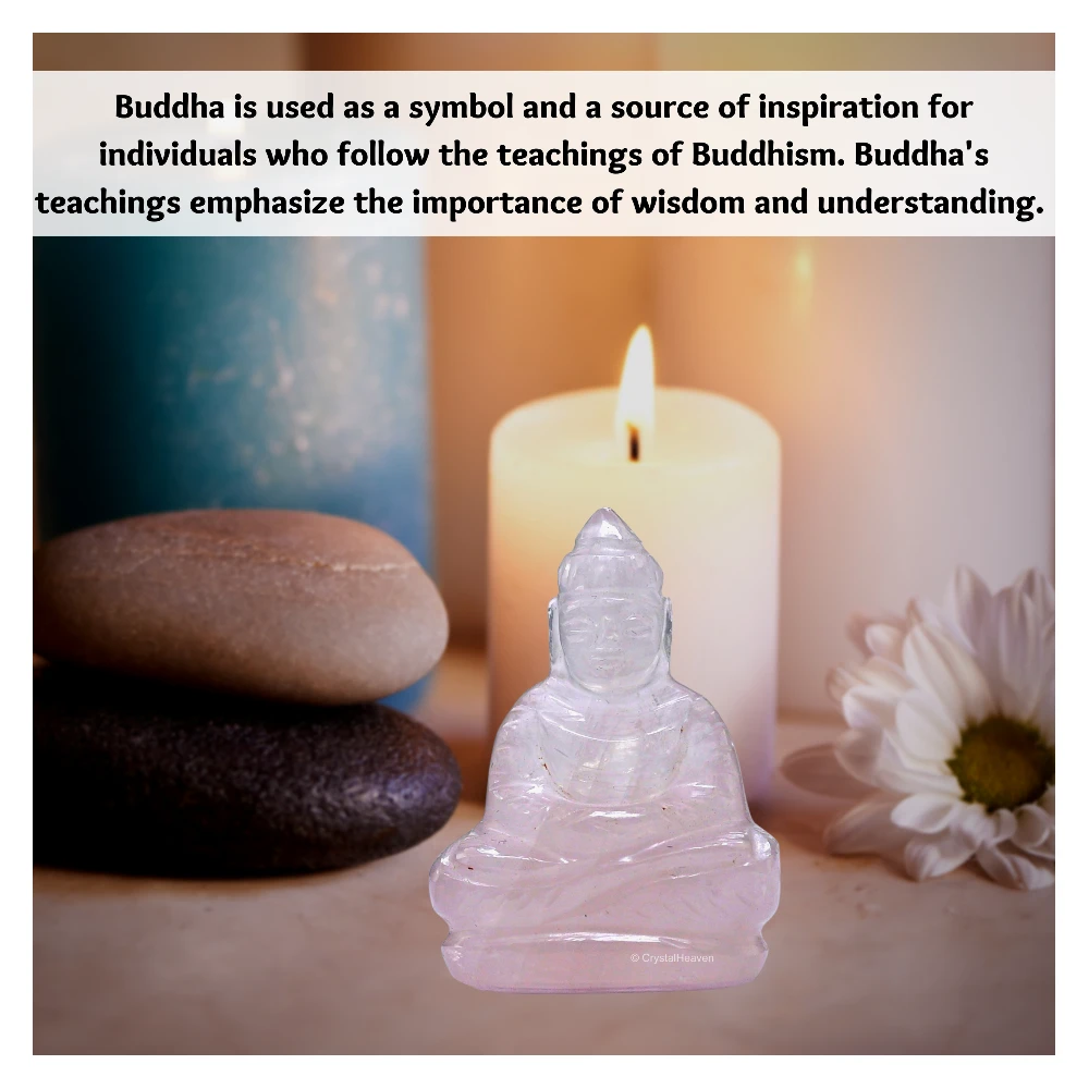 Rose Quartz Buddha Statue