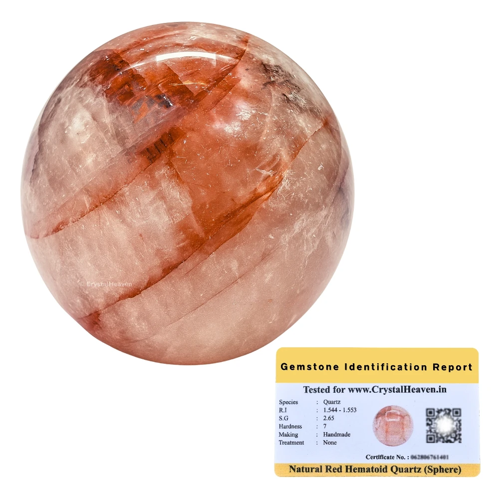 Red Hematoid Quartz Sphere (1.5 Inch)