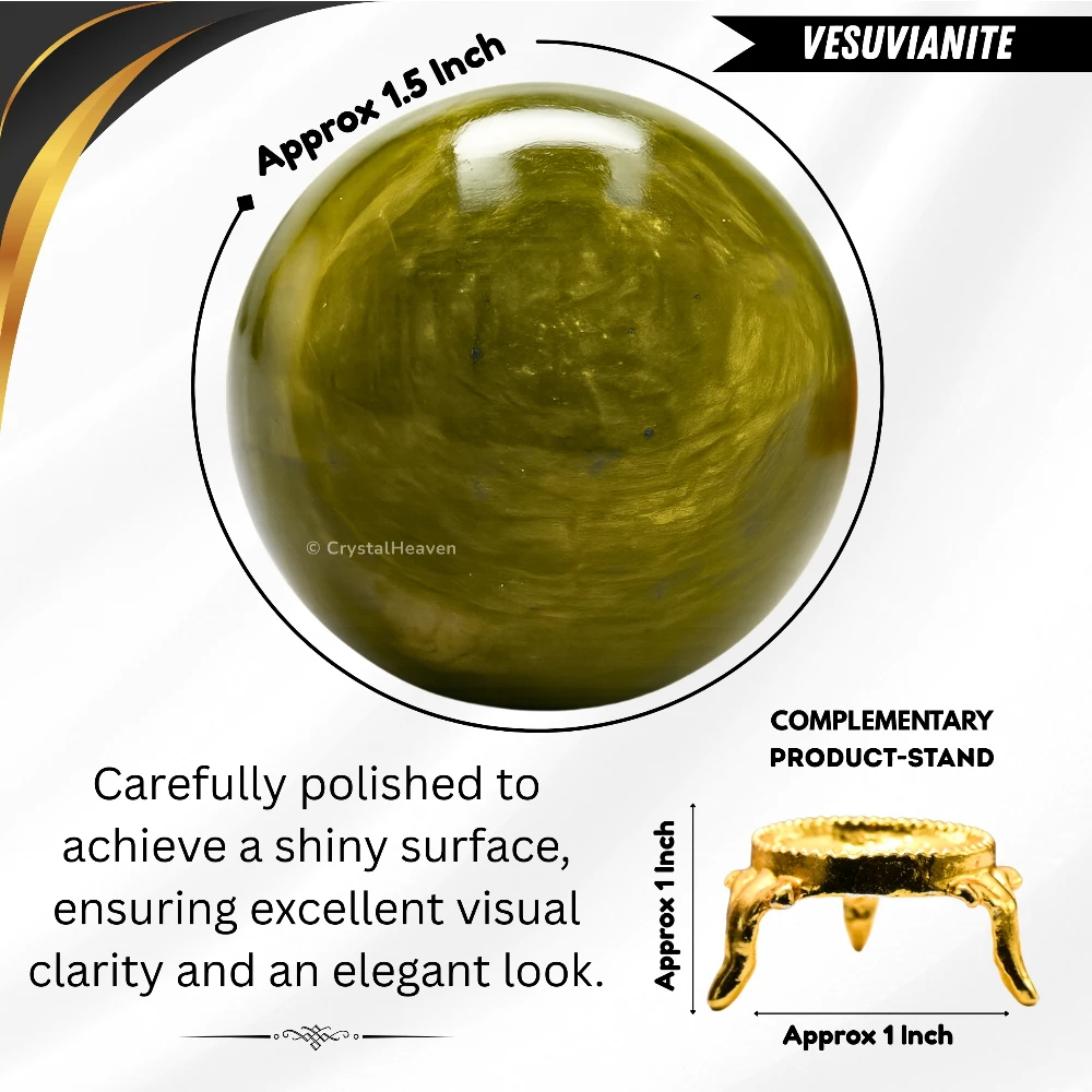 Vesuvianite Sphere (1.5 Inch)