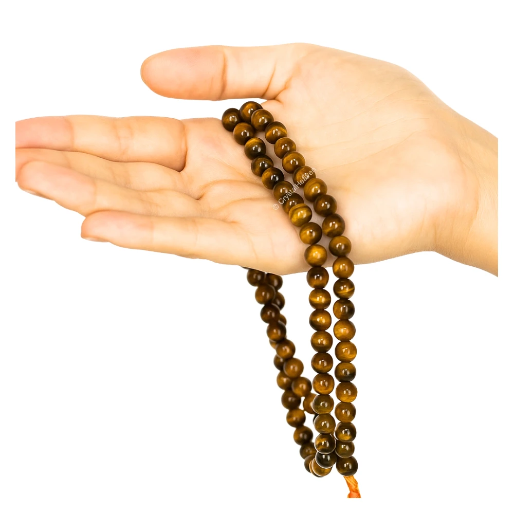 Tiger Eye Japa Mala (Without Knot/8mm)