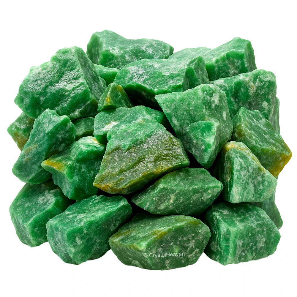 Raw Dark Green Aventurine Crystals (2 Pieces)