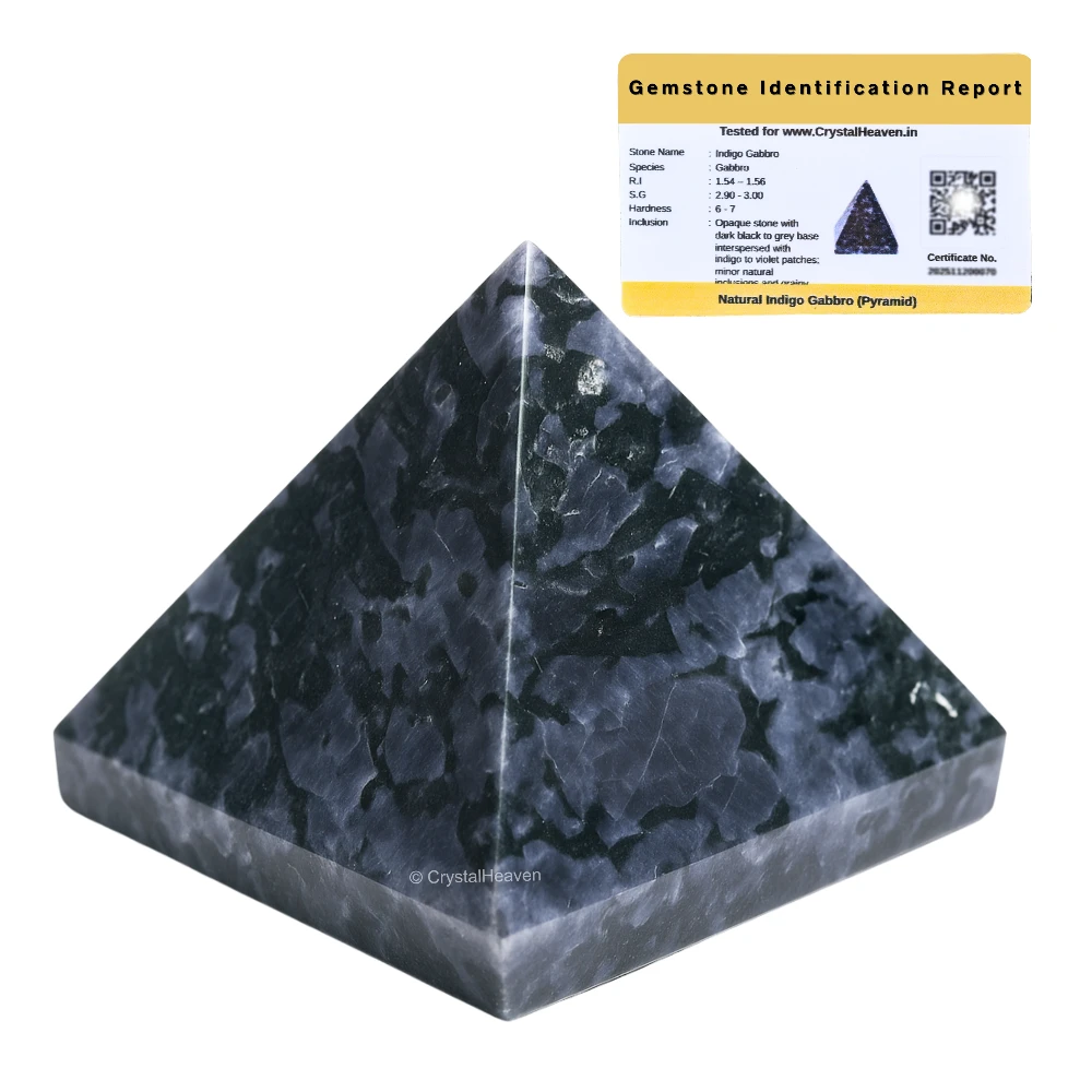Indigo Gabbro Pyramid (1.5 Inch)
