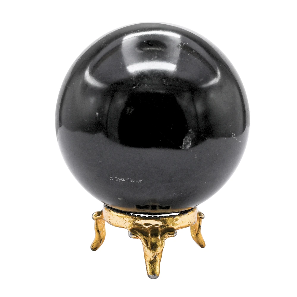 Large Black Tourmaline Sphere (2.5 Inch)