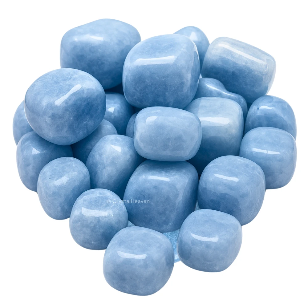 Tumbled Blue Calcite Stones (30 Gram)