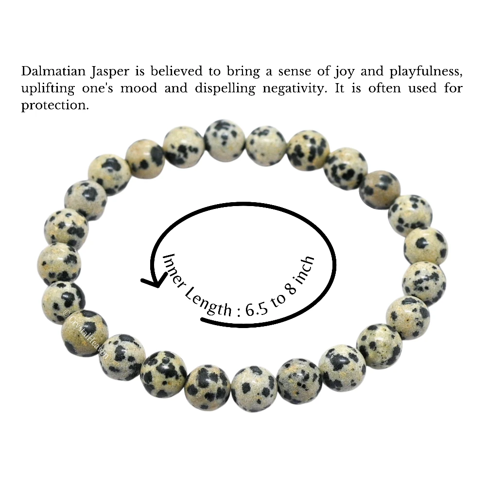 Dalmatian Jasper Bracelet (Elastic)