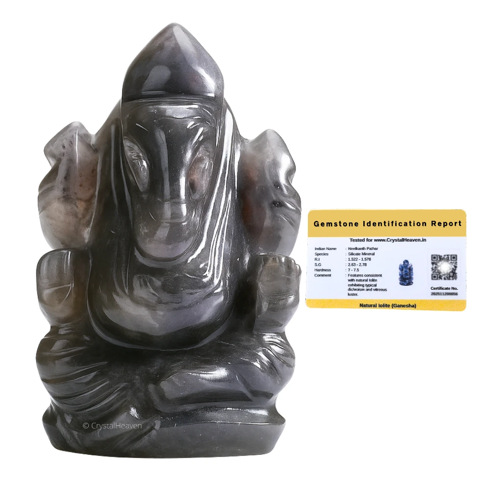 Iolite Crystal Ganesh Ganpati