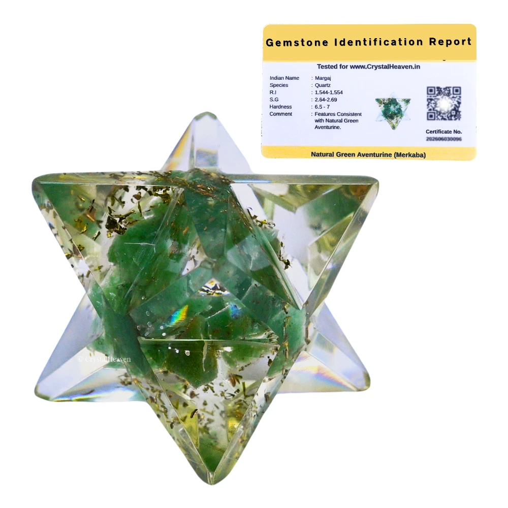 Green Aventurine Orgone Merkaba - 1 Inch