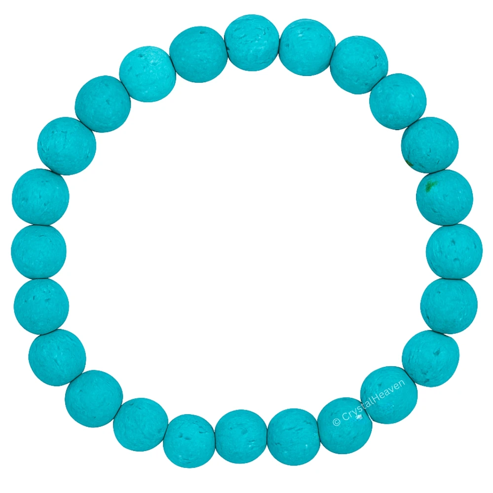 Turquoise Lava Stone Bracelet (Elastic)