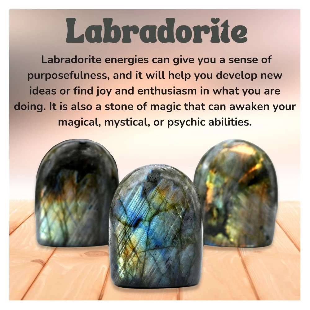 Labradorite Standing Palm Stone (Large)