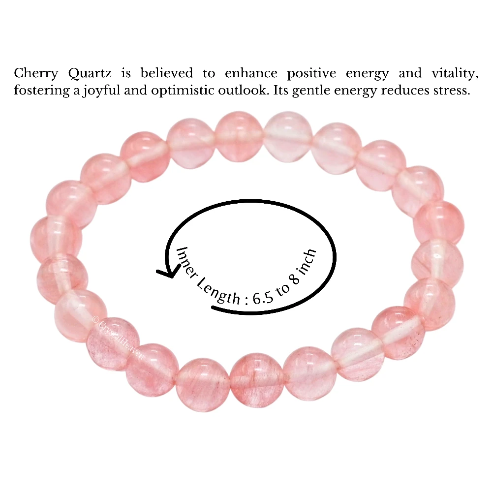 Cherry Quartz Bracelet (Elastic)