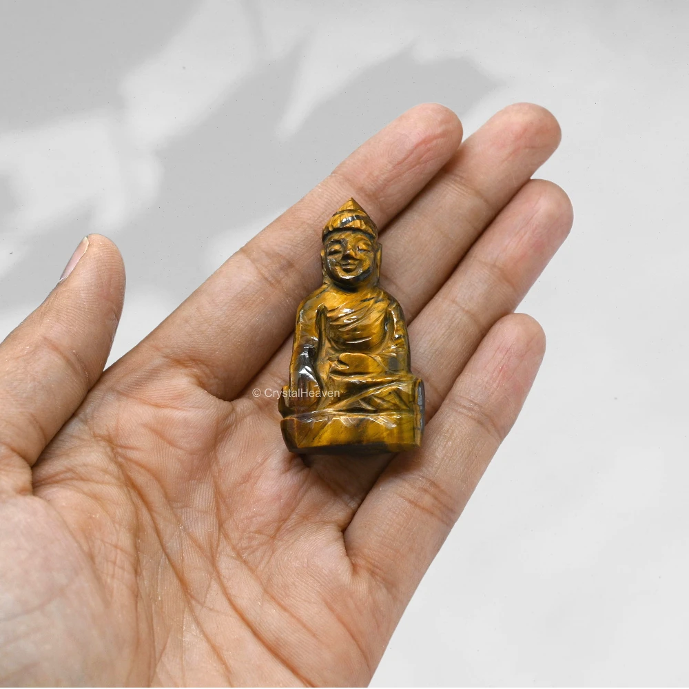 Tiger Eye Buddha Statue