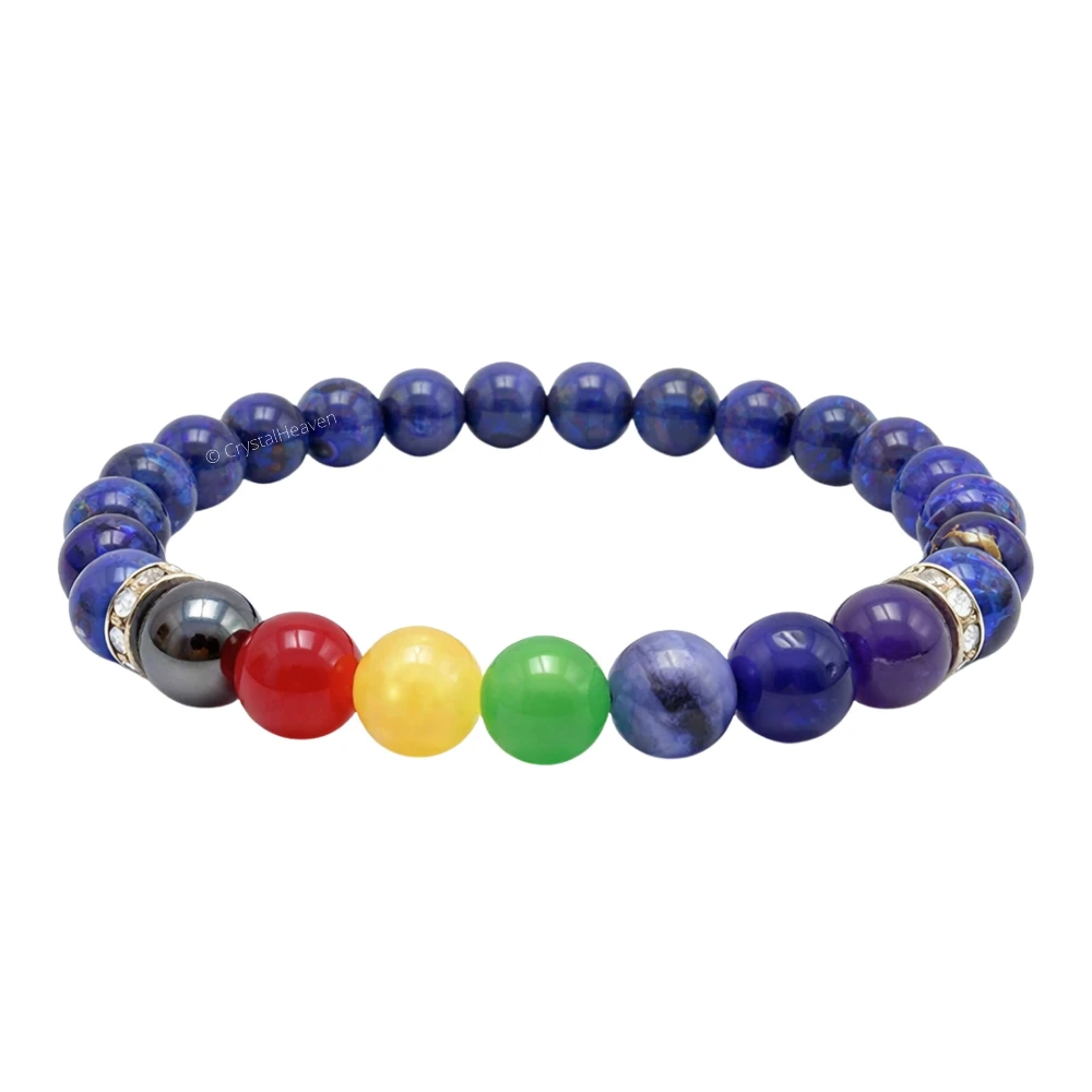 Lapis Lazuli Chakra Bracelet (Elastic)