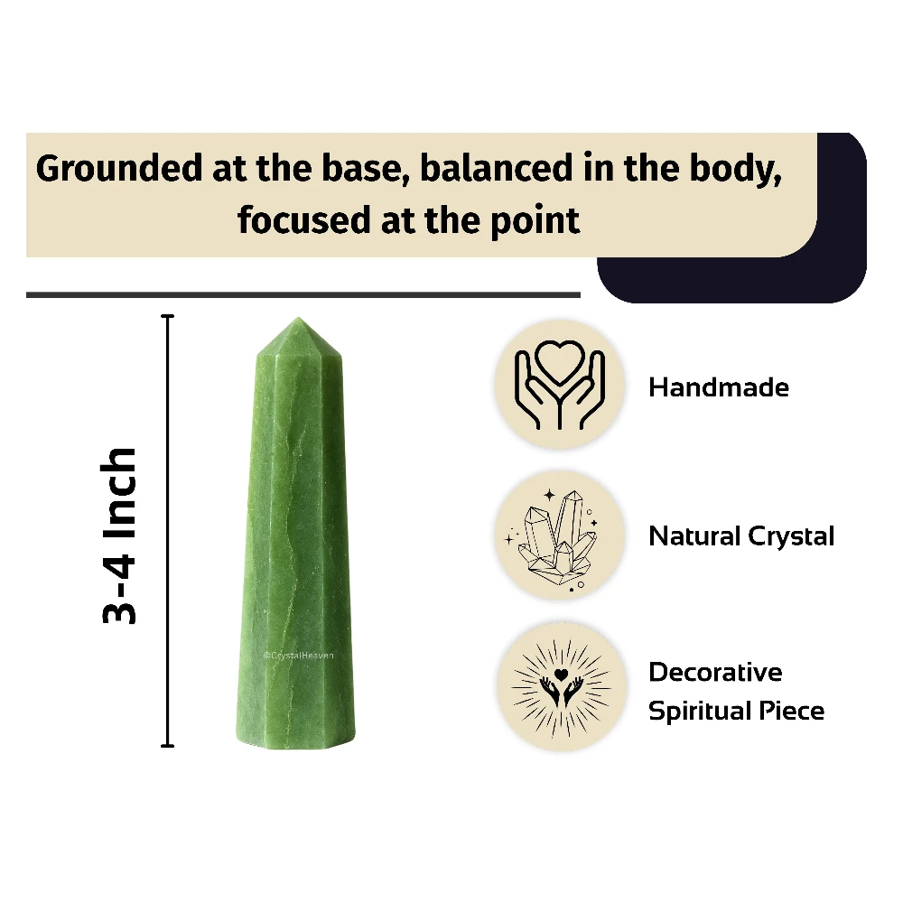 Light Green Aventurine Crystal Tower (3" to 4" inch)