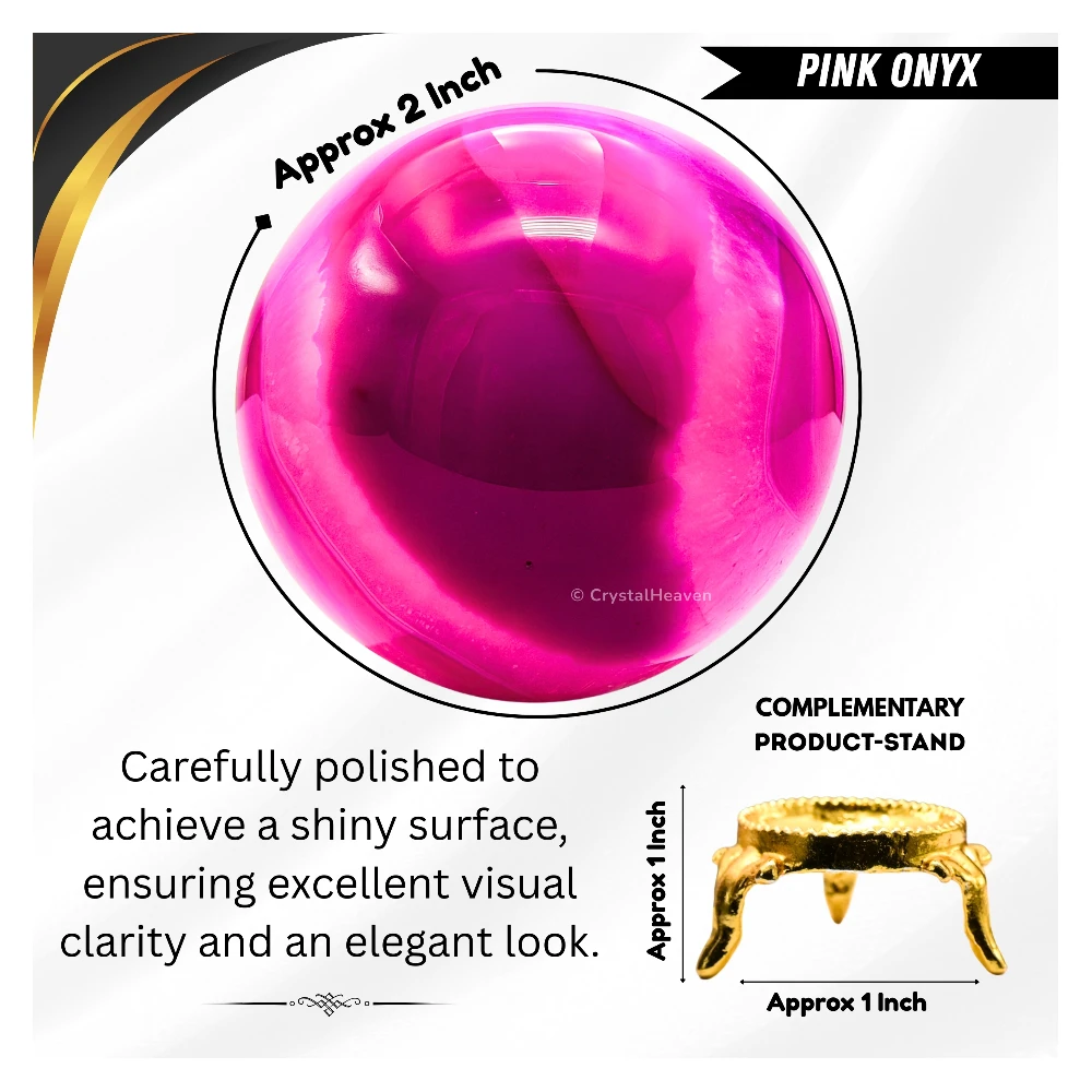 Pink Onyx Sphere (2 Inch)