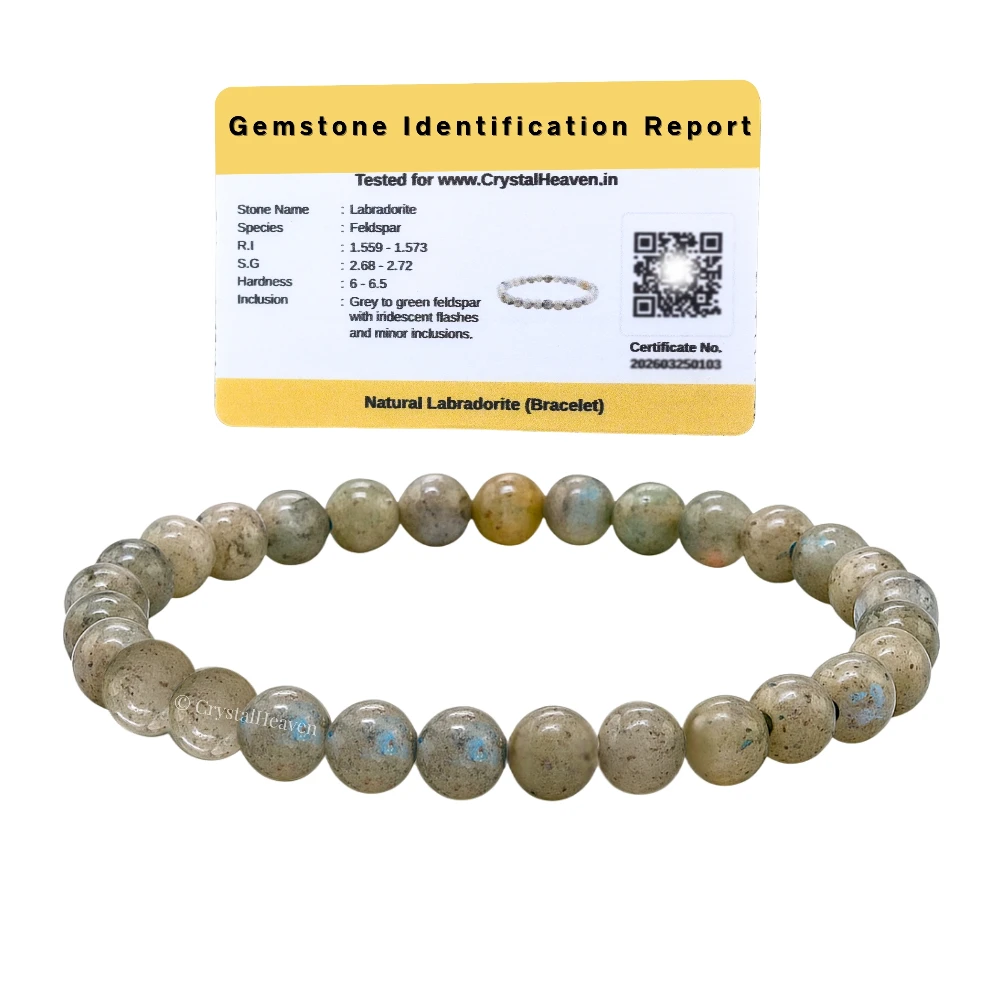 Labradorite Healing Crystal Bracelets - 6mm Beads