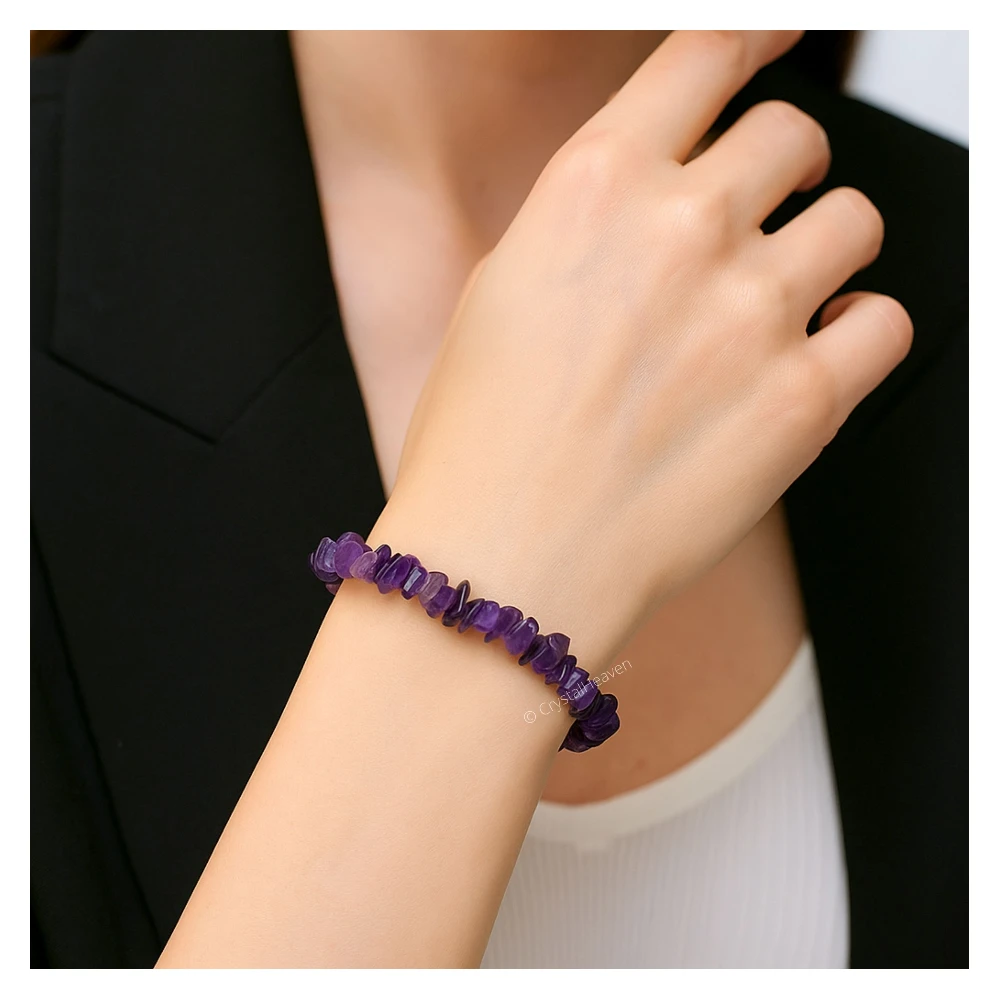 Amethyst Chips Bracelet