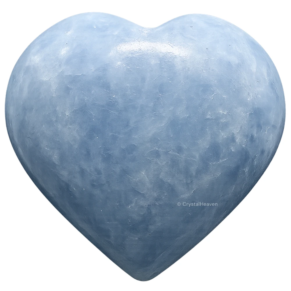 Blue Calcite Celestite Heart