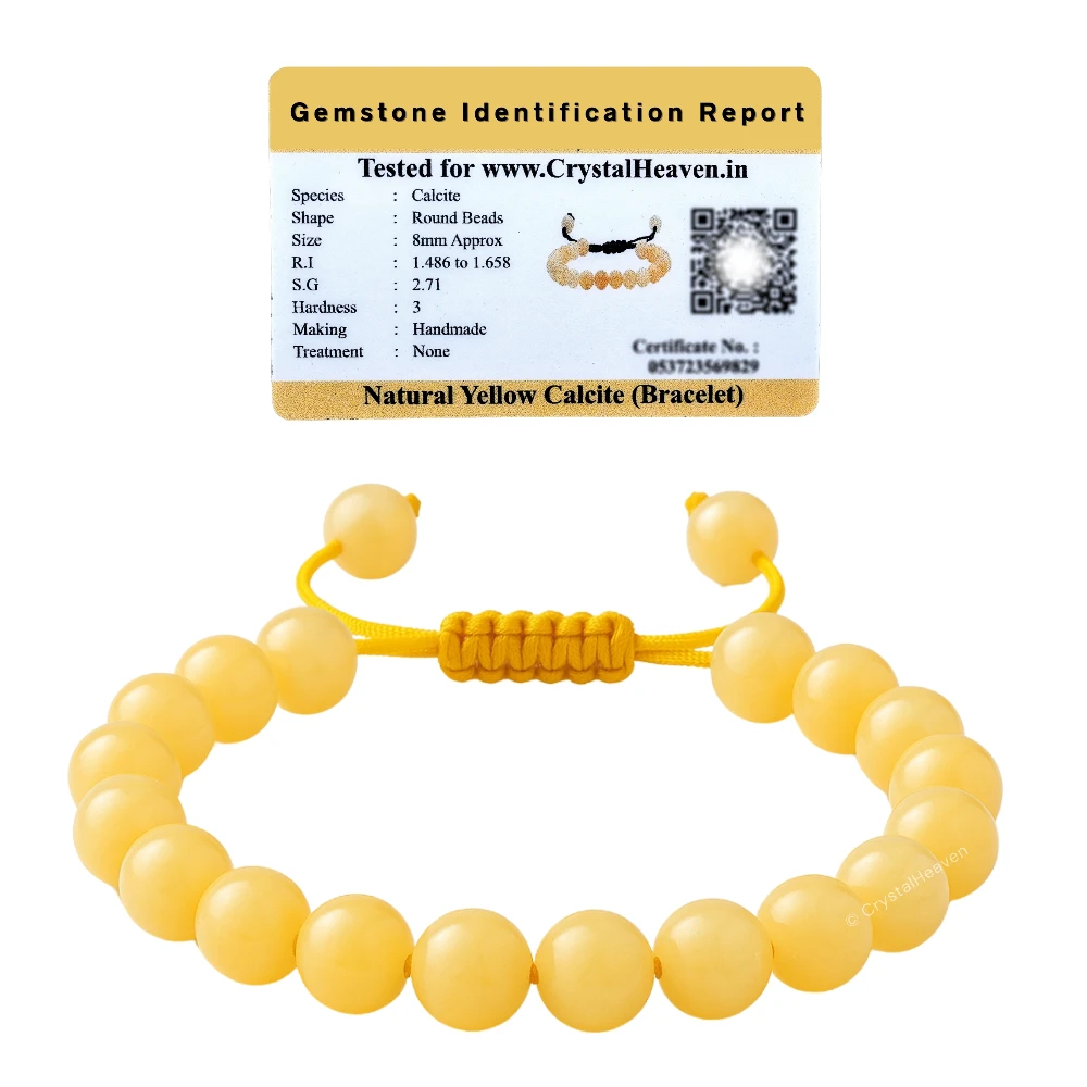 Yellow Calcite Bracelet (Adjustable)