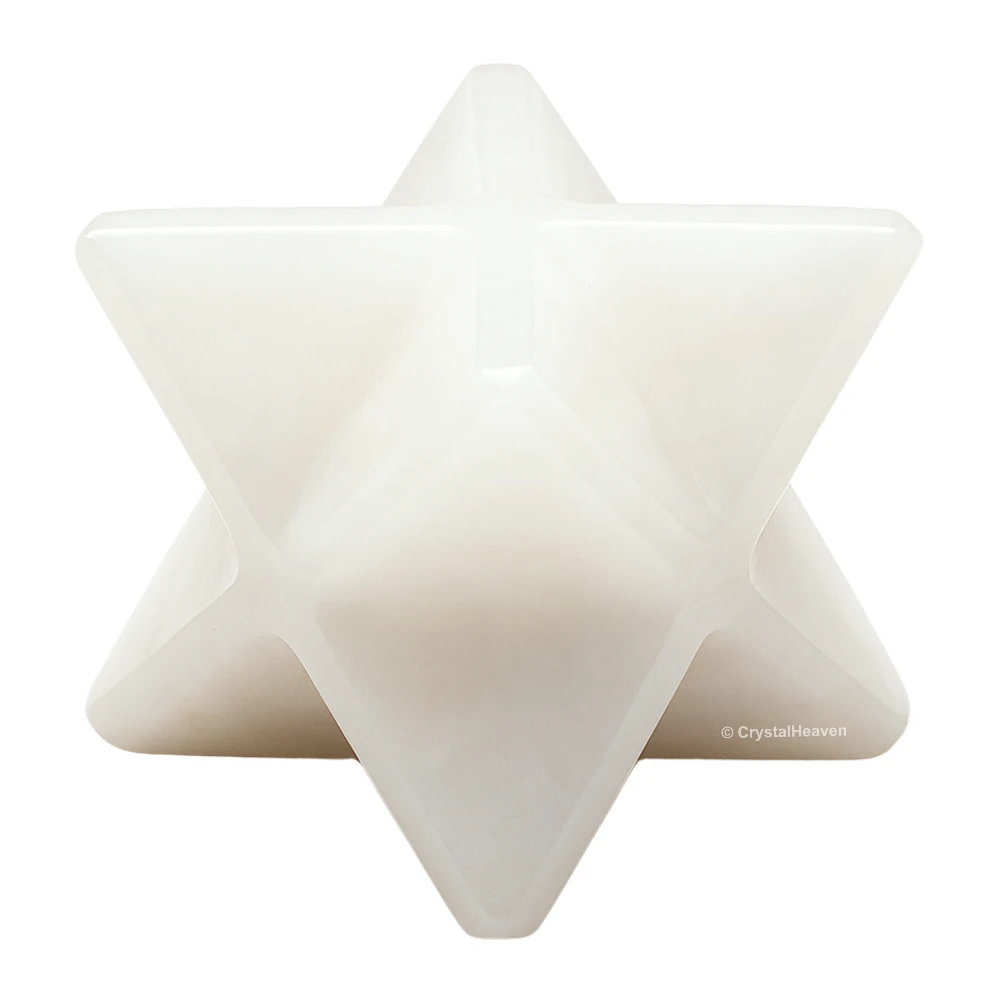 Snow Quartz Crystal Merkaba (20-25 mm)