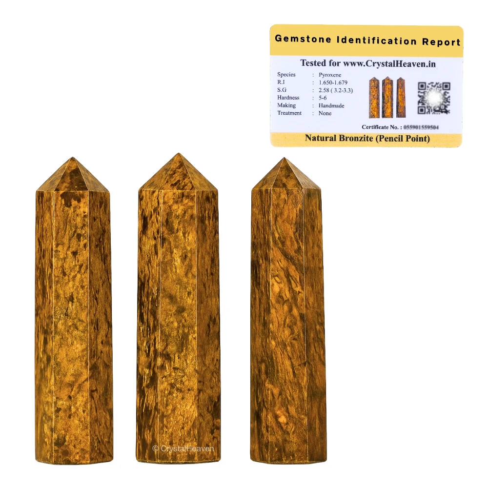 Bronzite Pencil Points (Set of 3)