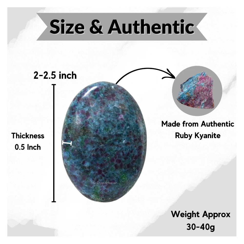 Ruby Kyanite Palm Stone (Large)