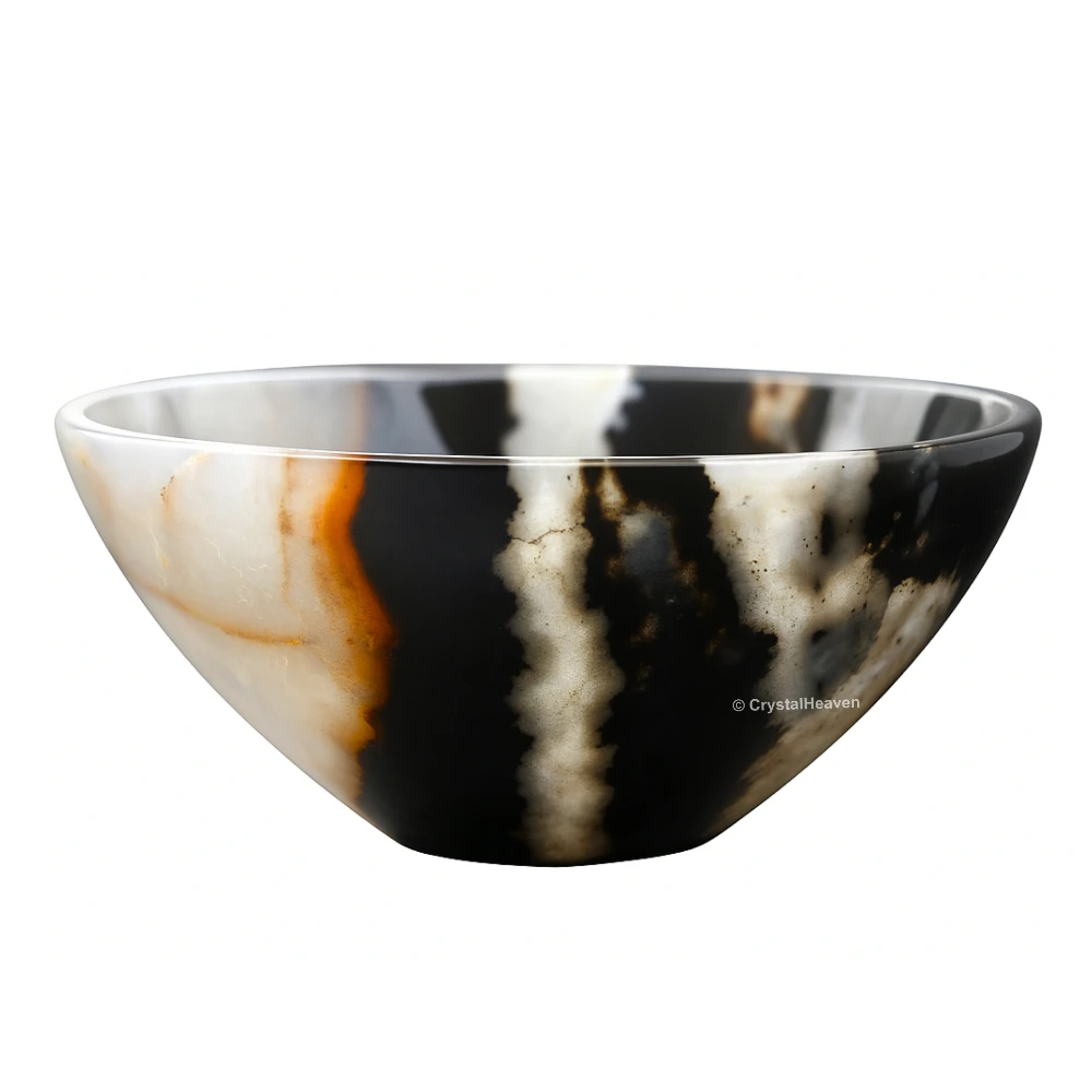 Black Sulemani Hakik Crystal Bowl - 2 Inch
