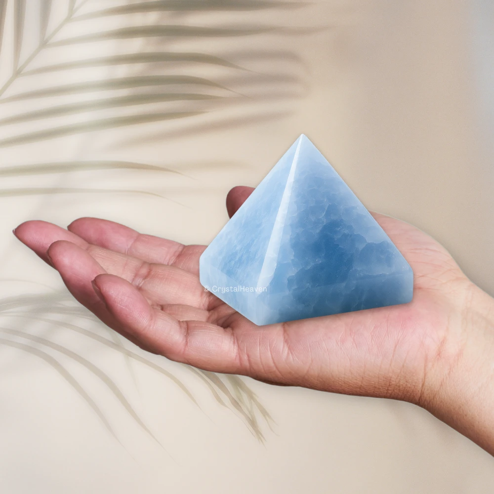 Blue Calcite Pyramid (1.5 Inch)