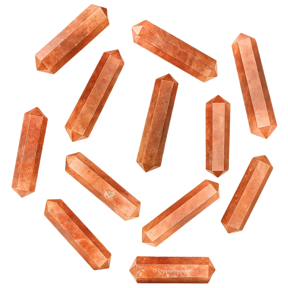 Strawberry Quartz Pencil Points (Double Terminated) (Set of 3)