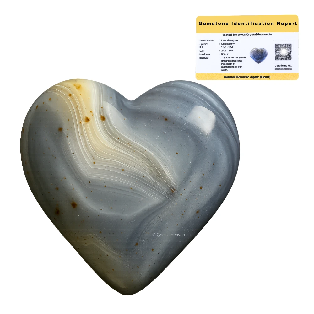 Dendrite Agate Heart