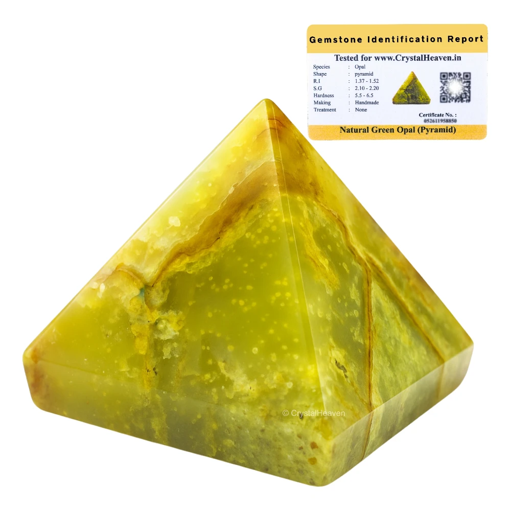 Green Opal Pyramid (1.5 Inch)