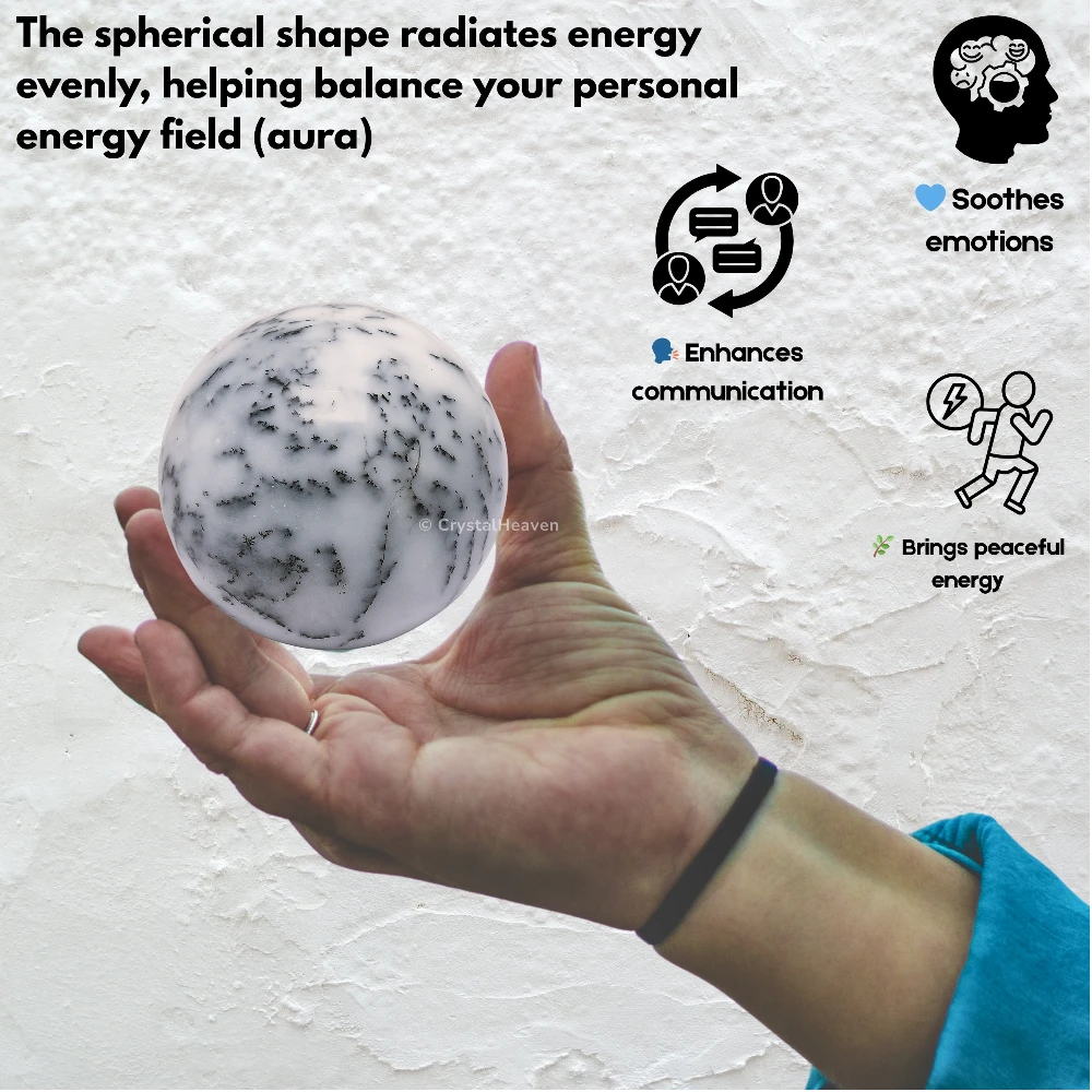 Dendrite Opal Sphere (2 Inch)