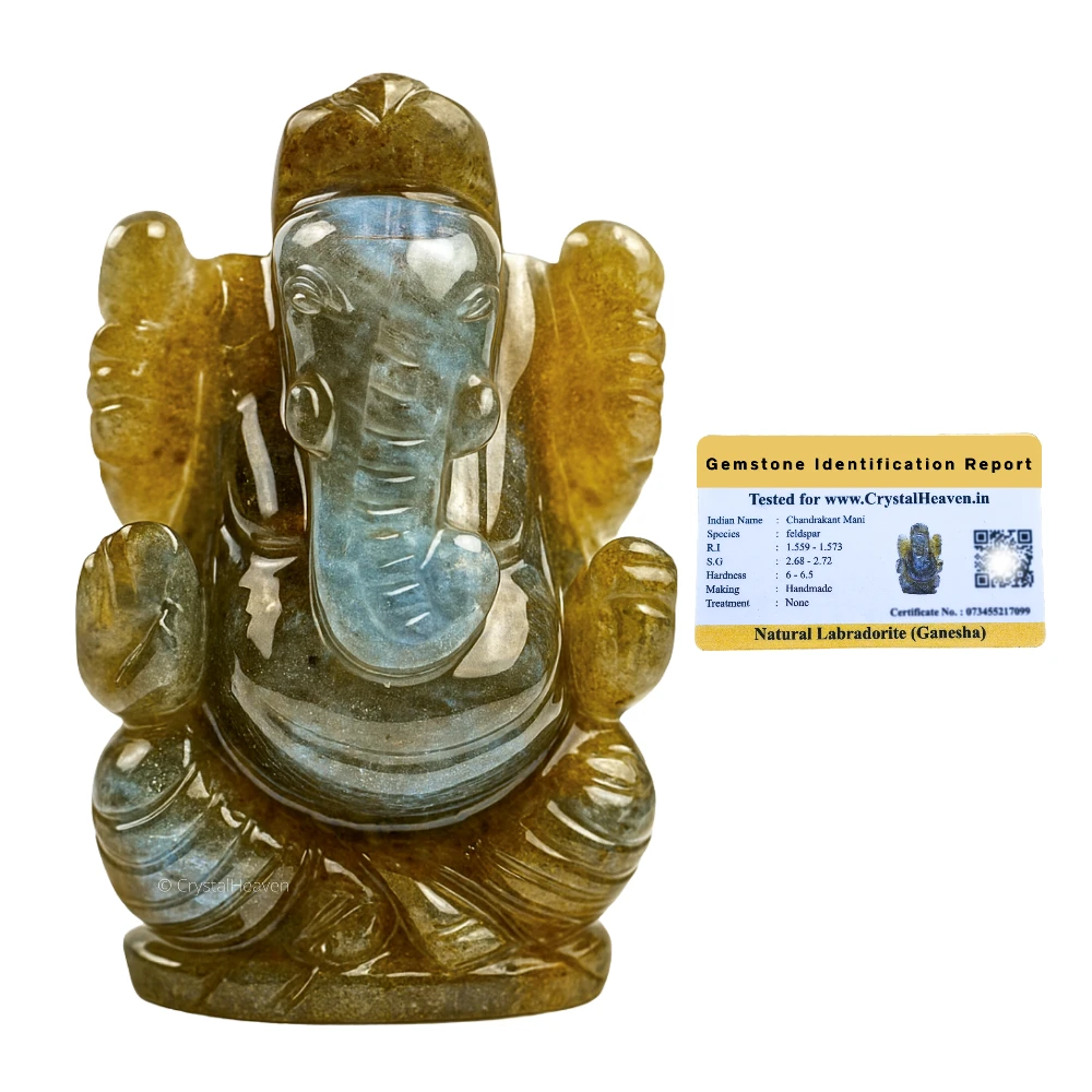 Labradorite Crystal Ganesh Ganpati