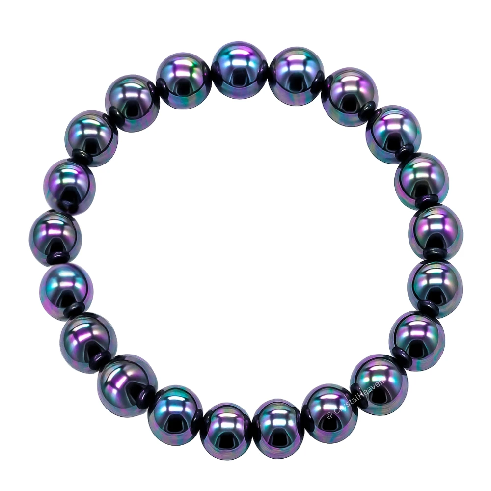 Rainbow Pearl Bracelet (Elastic)