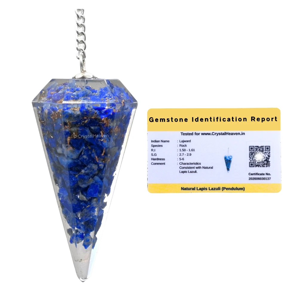 Lapis Lazuli Crystal Orgone Pendulum