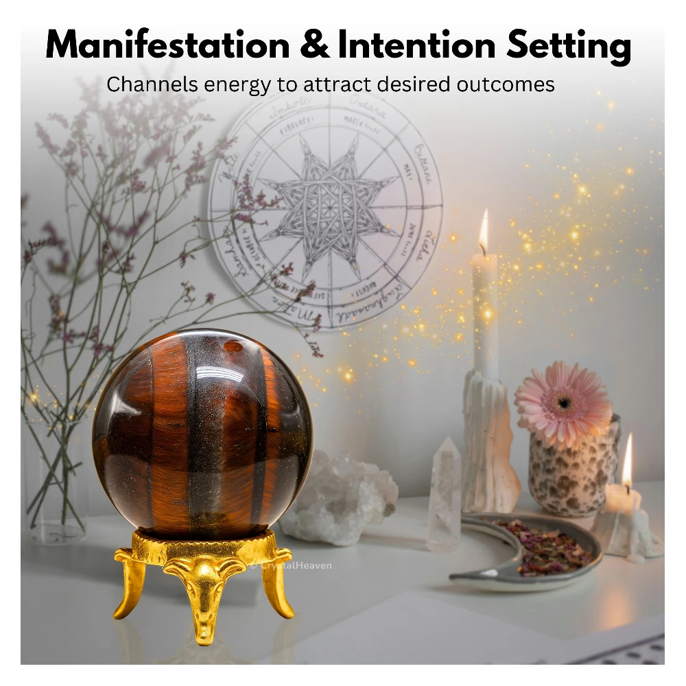 Red Tiger Eye Sphere (1.5 Inch)