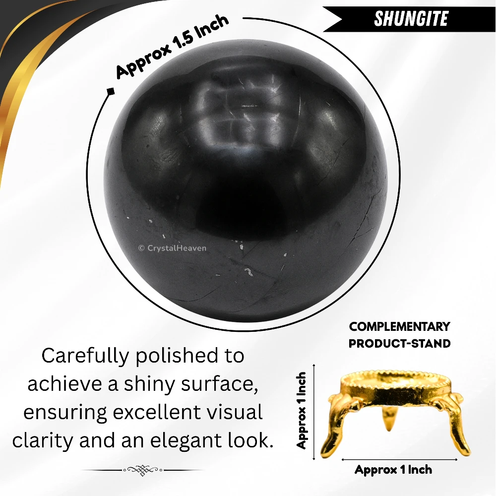 Shungite Sphere (1.5 Inch)