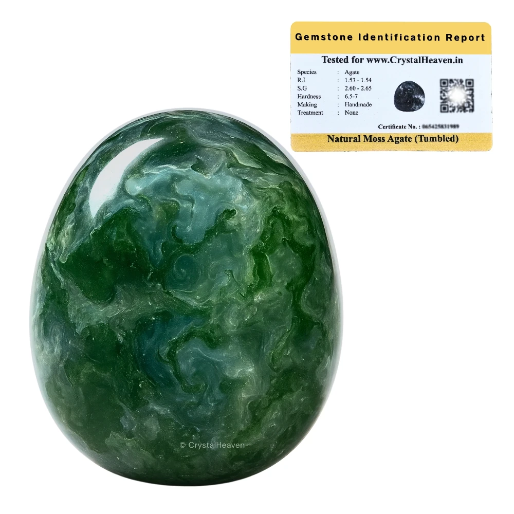 Tumbled Moss Agate Stones (30 Gram)