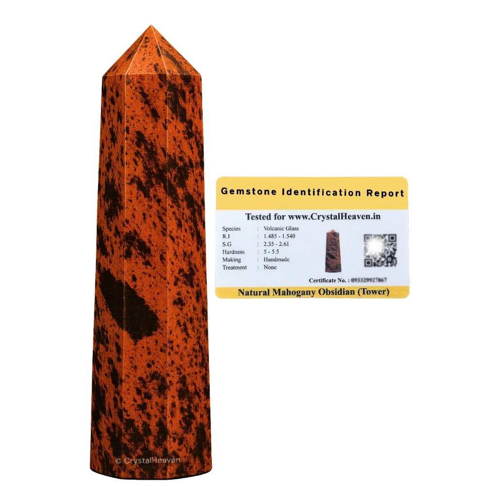 Mahogany Obsidian Crystal Tower (3" to 4" inch)